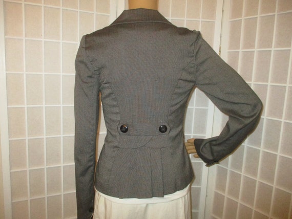 vintage XOXO fitted black & grey blazer - image 4