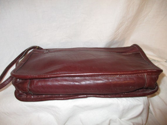 leather shoulder bag wristlet / clutch - image 4