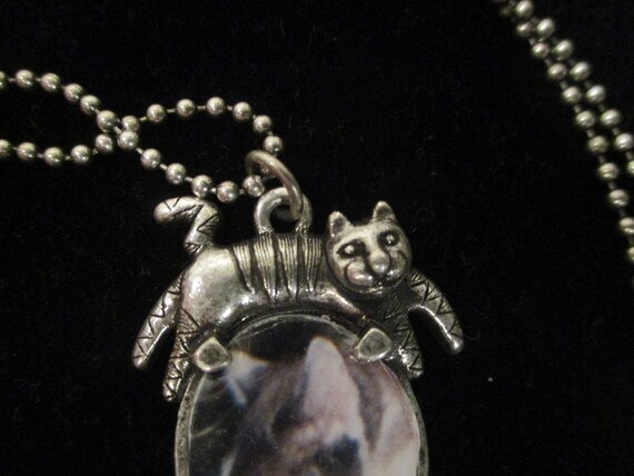 Anne Klein "My Cat" photo pendant necklace - image 7