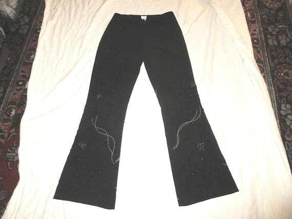 Cache' beaded boot cut stretch pants - image 1