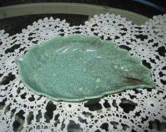 USA stamped leaf dish/ashtray