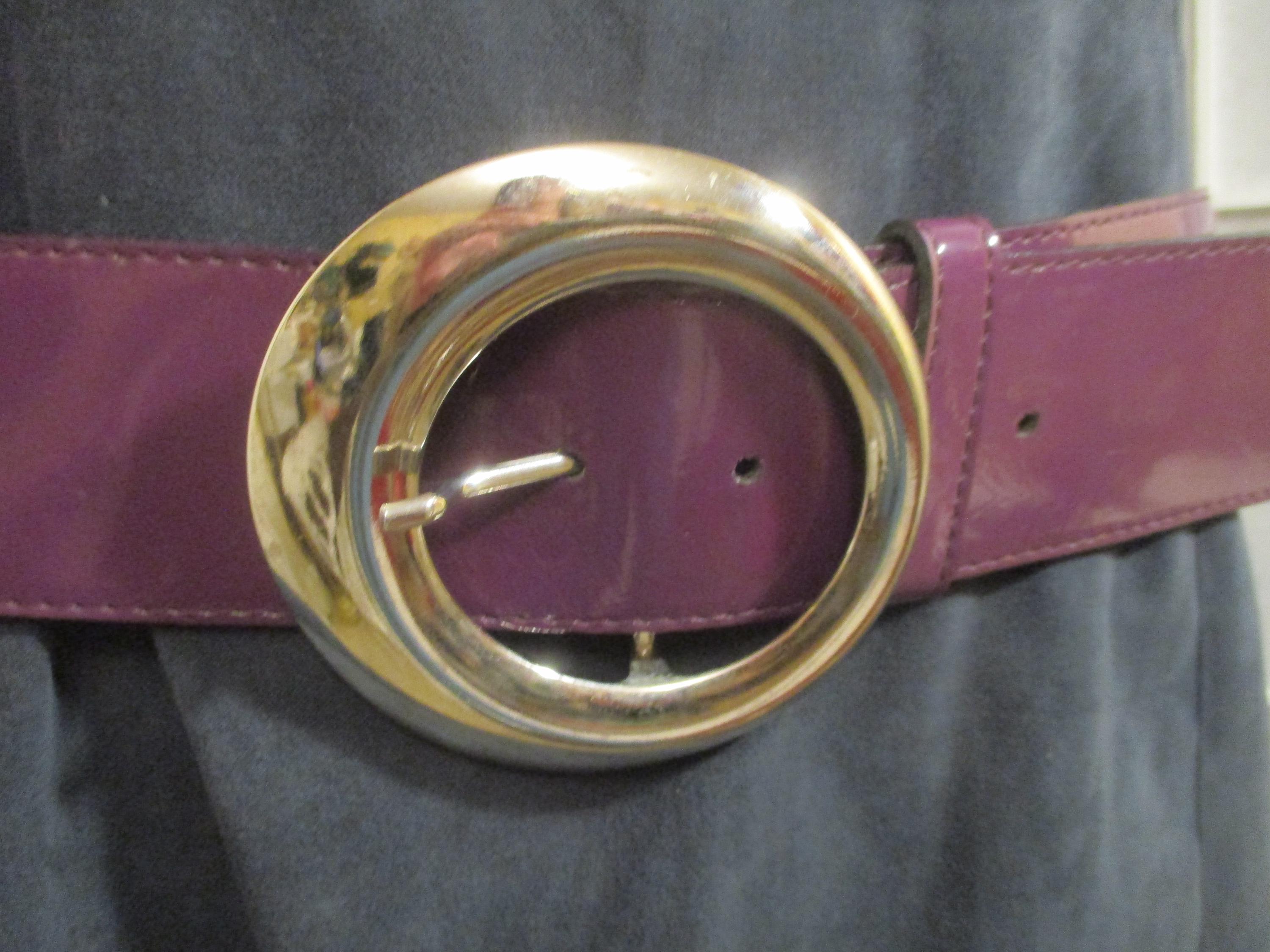 Antoniazzi Firenze Vintage Wide Patent Leather Belt - Etsy display picture 3