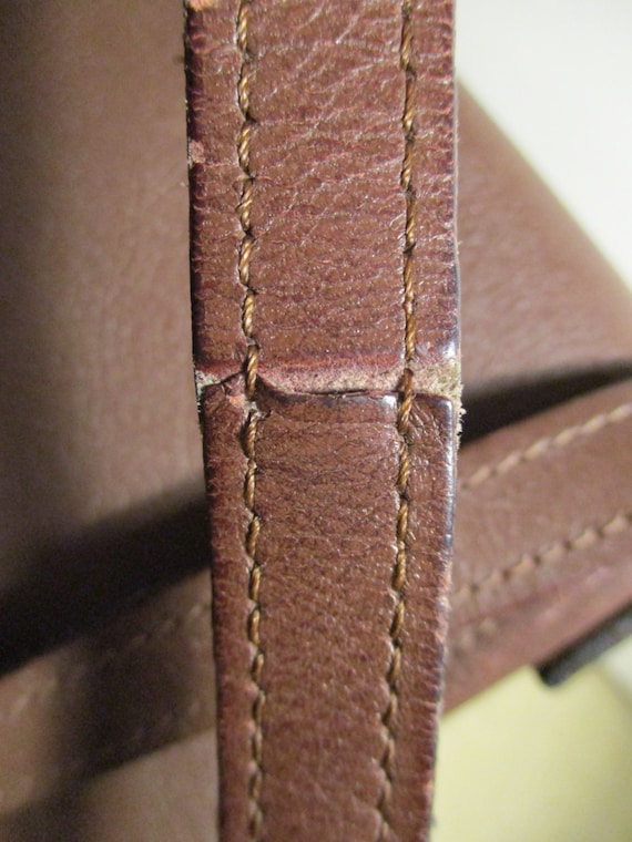 Vintage leather cross body/shoulder bag - image 5