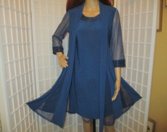 R & M Richards 2 piece knit dress set size 4 petite