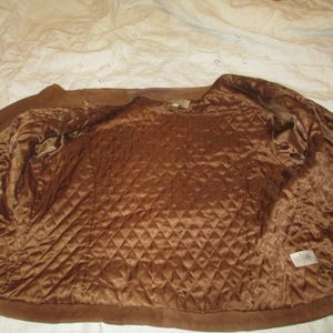 Talbots vintage-motorcykeljacka i sliten getmocka bild 9