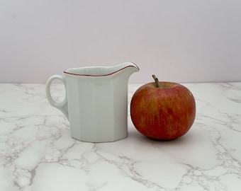 Porsgrund Octavia Red Creamer - Norwegian Porcelain Dinnerware