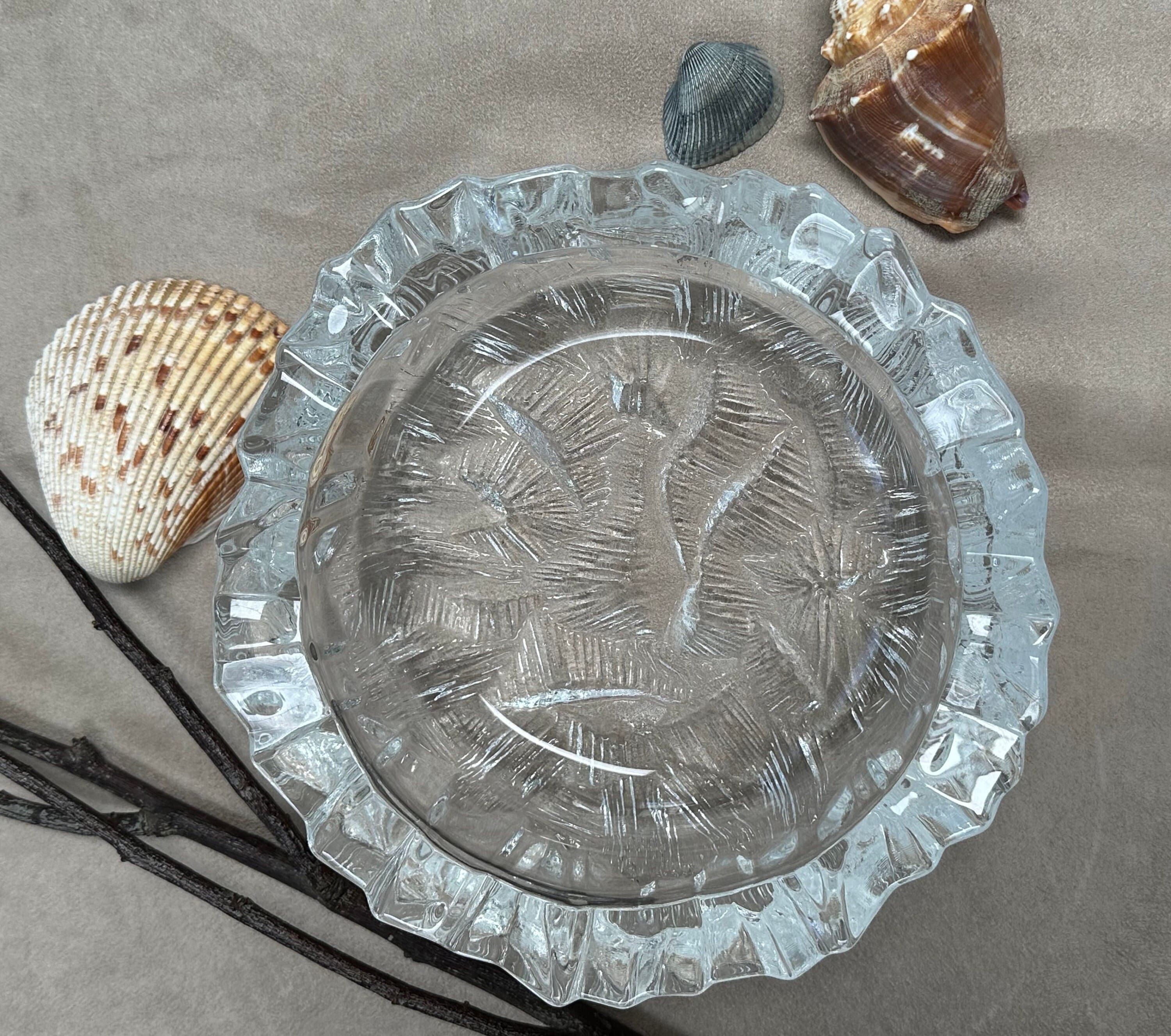 HOYA 色被切子　大皿　飾り皿　管11mpr Hoya Japan Crystal - Etsy