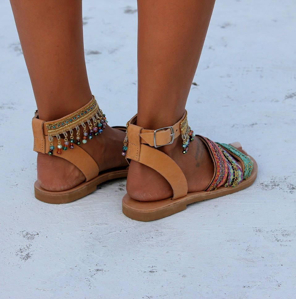 Sandals Jamelia leather sandals women sandals | Etsy
