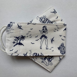 Nautical Cotton Face Mask