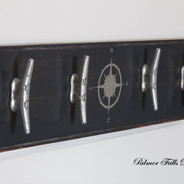 Nautical Boat Cleat Coat Rack / Nautical Nursery / Beach Decor / Lake House Decor / Boat Cleat / Towel Rack / Pool Decor / Nautical Decor