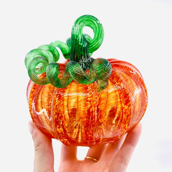 Orange Glass Pumpkin Luke Adams