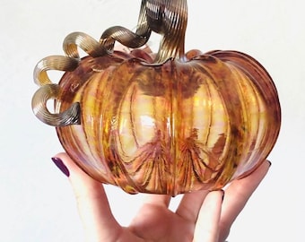 Harvest Glass Pumpkin Luke Adams