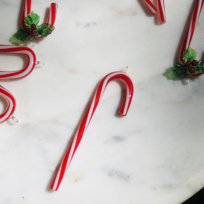 Glass Candy Cane Etsy