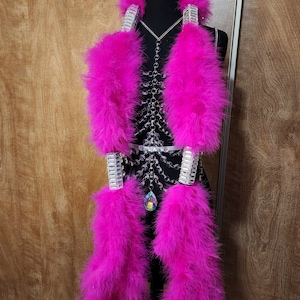 Bejeweled Marabou Feather Boa