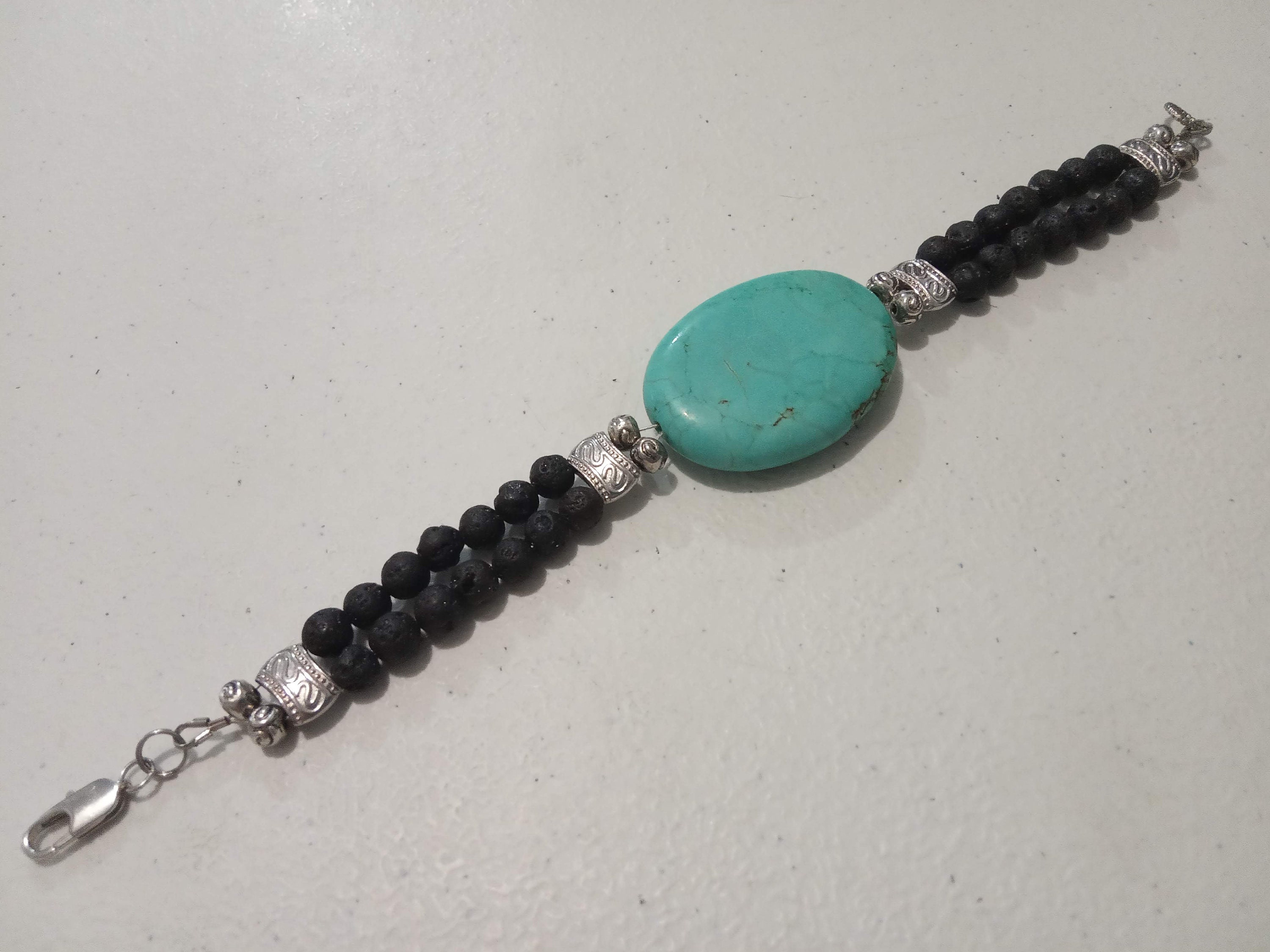 Lava Turquoise Bracelet Large - 21cm-8.4\