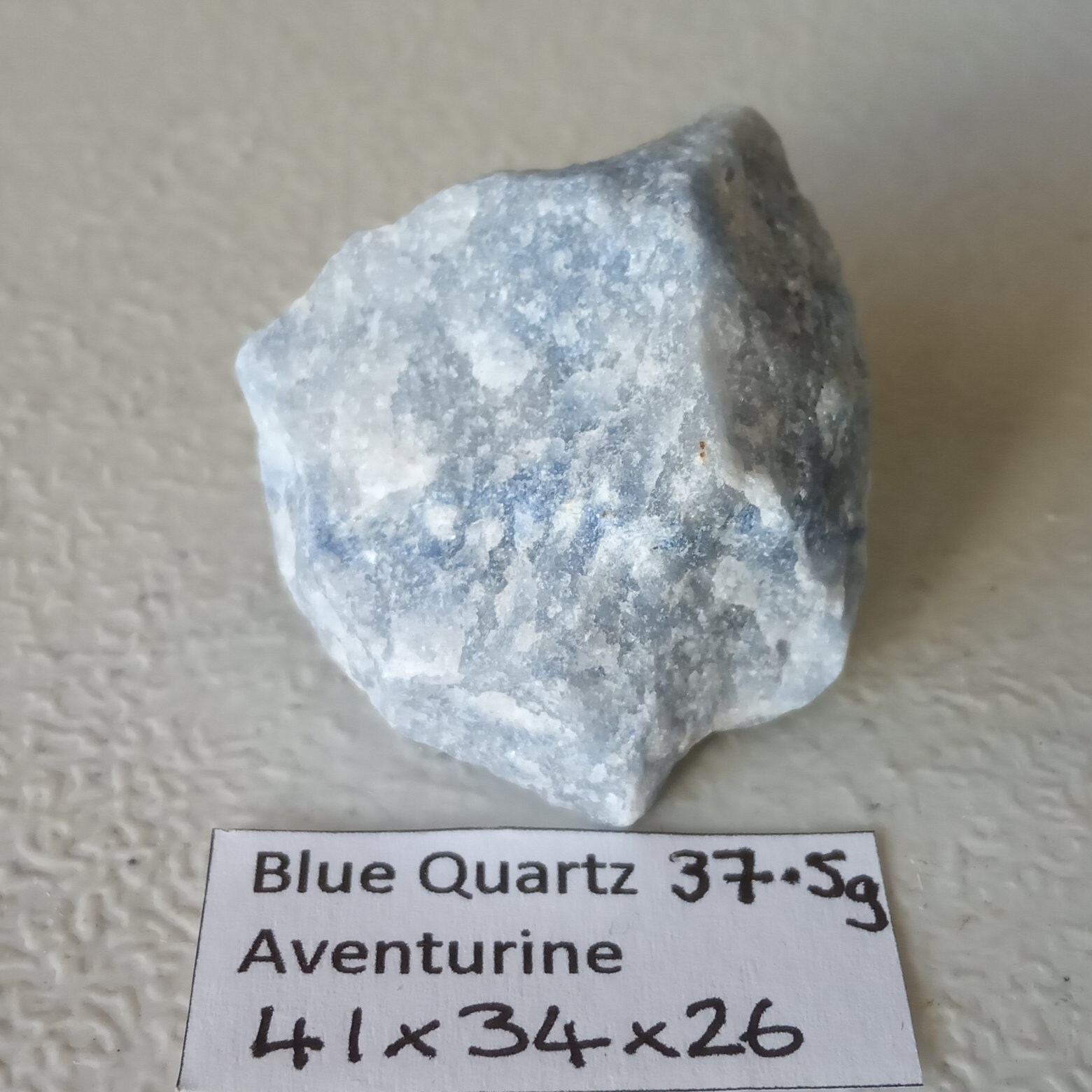 37 5g Specimen Naturel Bleu Brut Damas De Cristal De Quartz Etsy Canada
