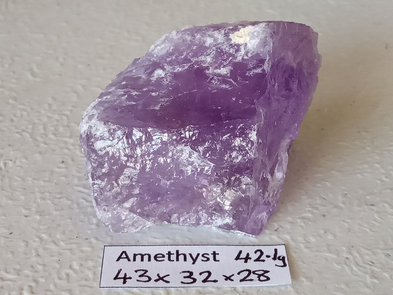 42.1g ROUGH AMETHYST QUARTZ Healing Stone Reiki