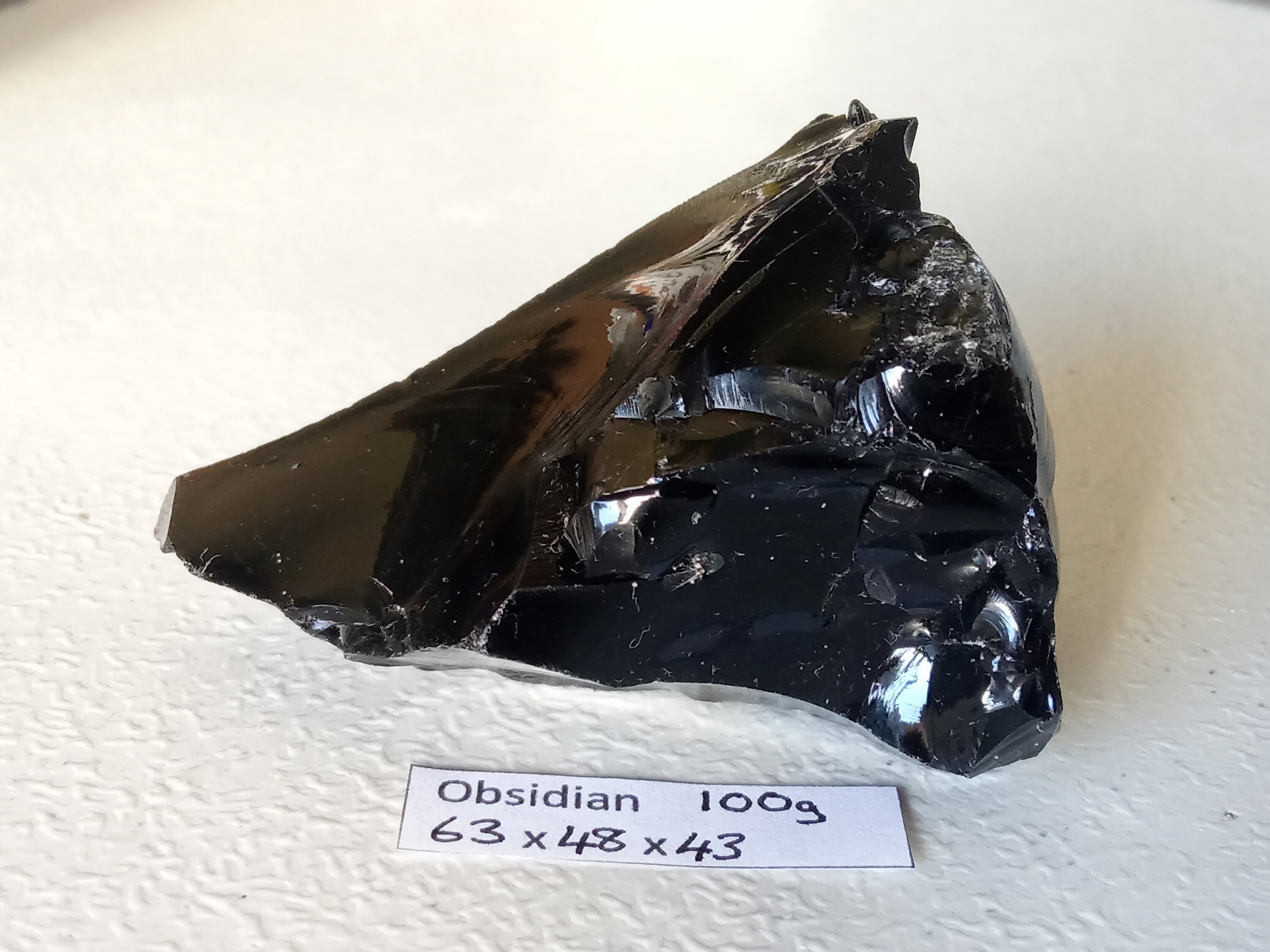100g Natural Black Rough OBSIDIAN Volcanic Glass Rock TUMBLING Etsy