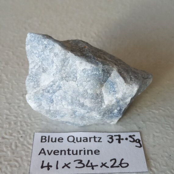 37 5g Specimen Naturel Bleu Brut Damas De Cristal De Quartz Etsy Canada