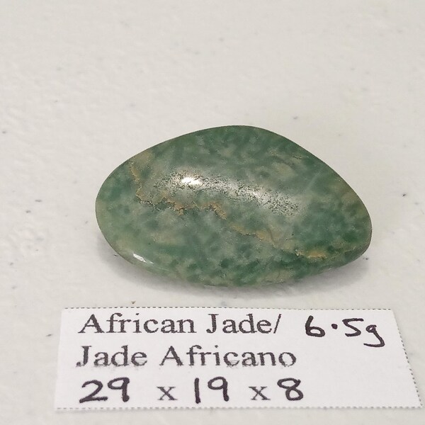 6.5g Natuurlijke Groene Afrikaanse jade/jade africano/transvaal jade Tuimelde Steen Rots Helende Specimens