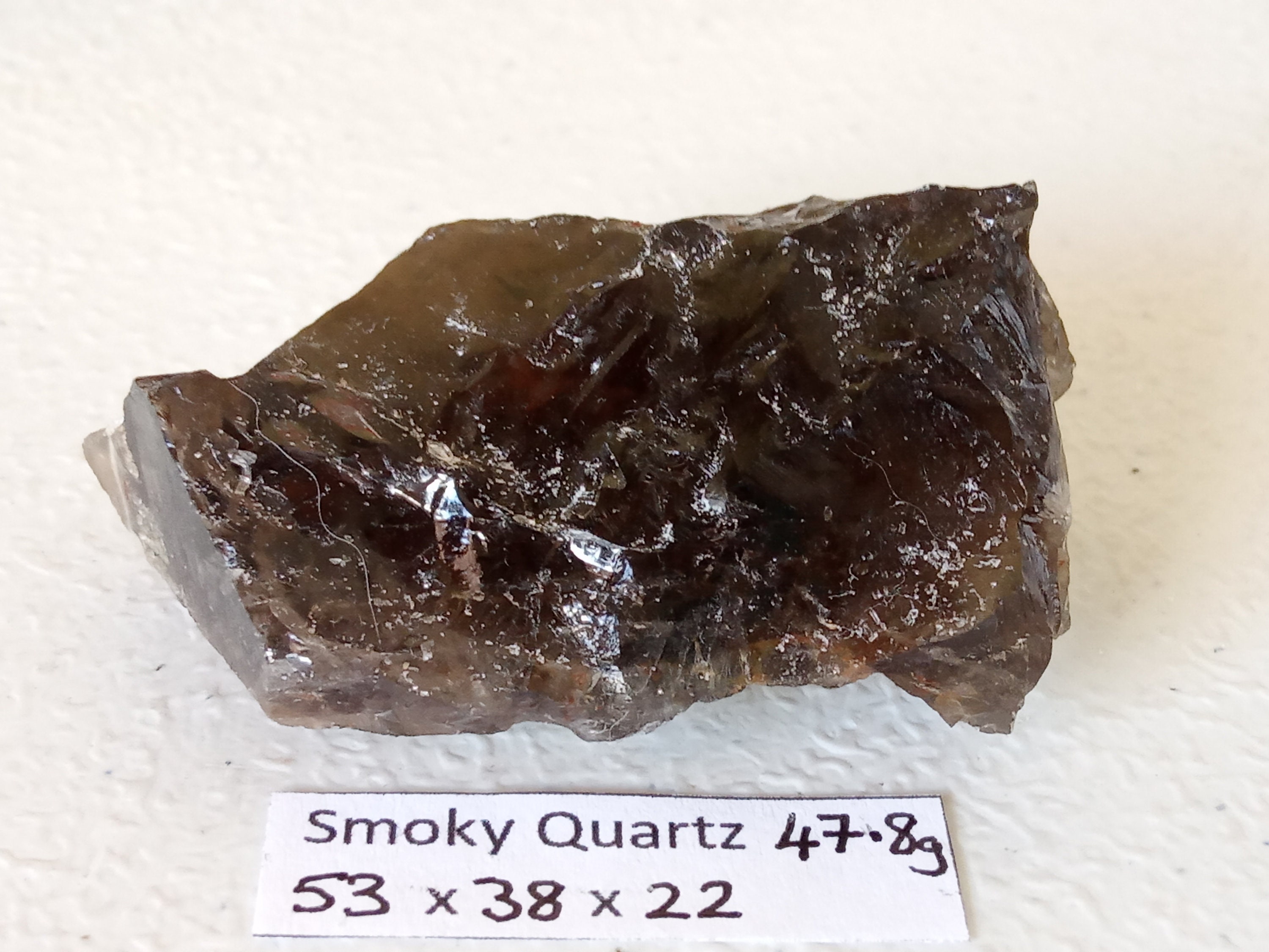 47.8g Natural rough brown smokey quartz Crystal Cluster Etsy