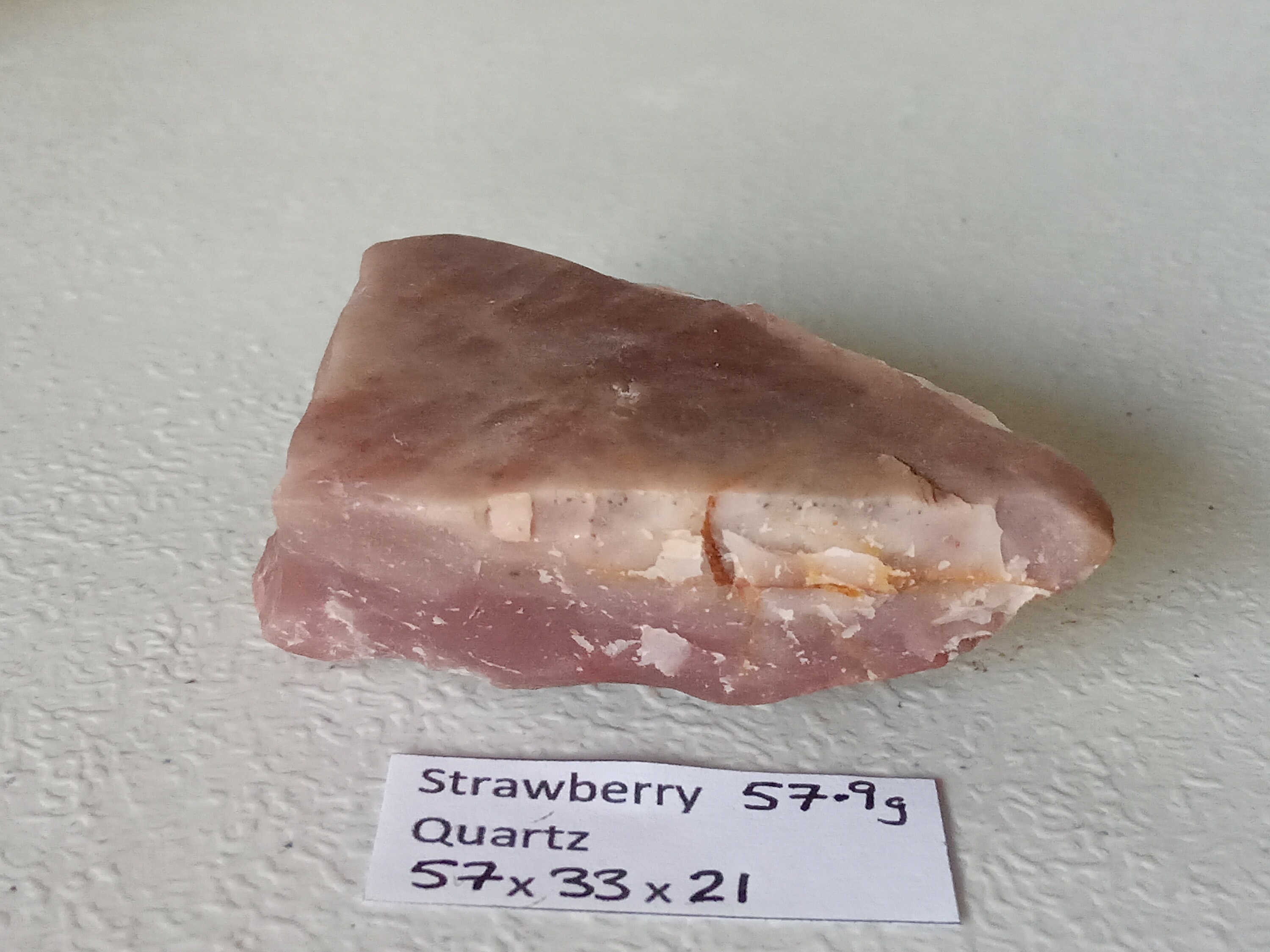 57.9g Rough Strawberry Raspberry Quartz / AVENTURINE / QUARZO Etsy