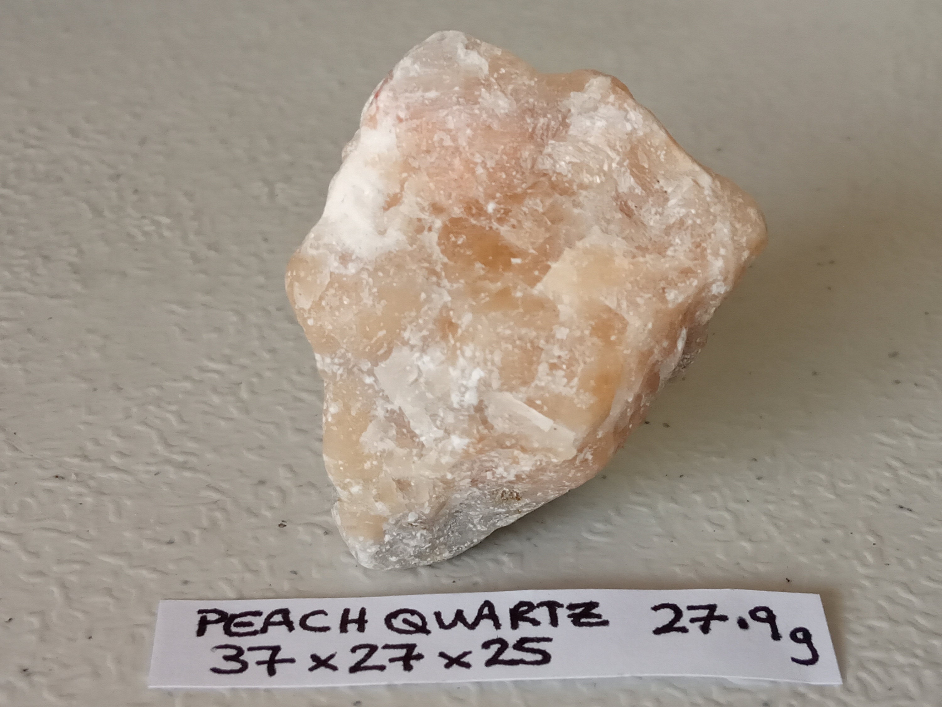 27.9g Natural rough peach Quartz aventurine Crystal Cluster Etsy