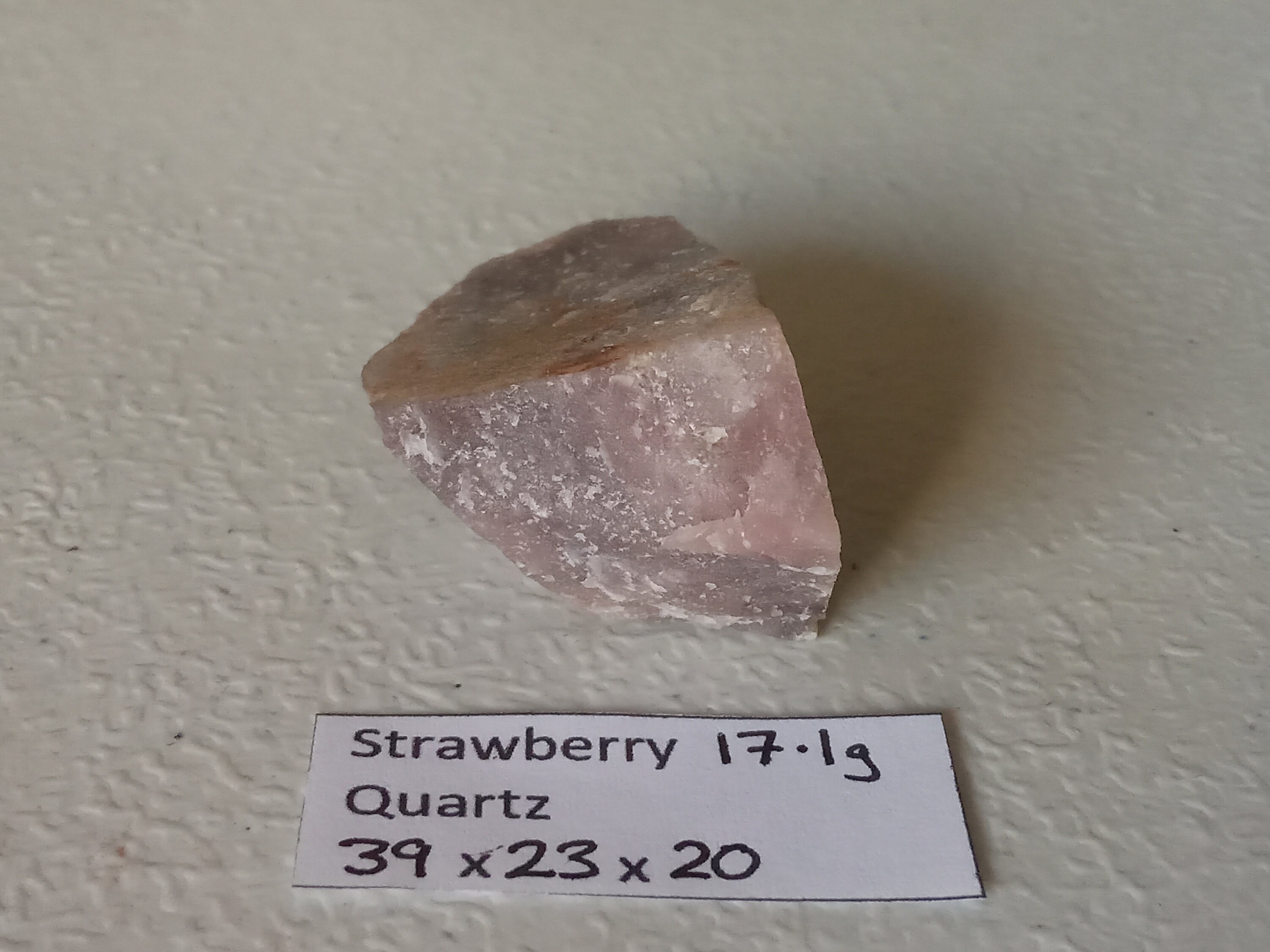 17.1g Rough Strawberry Raspberry Quartz / AVENTURINE / QUARZO Etsy