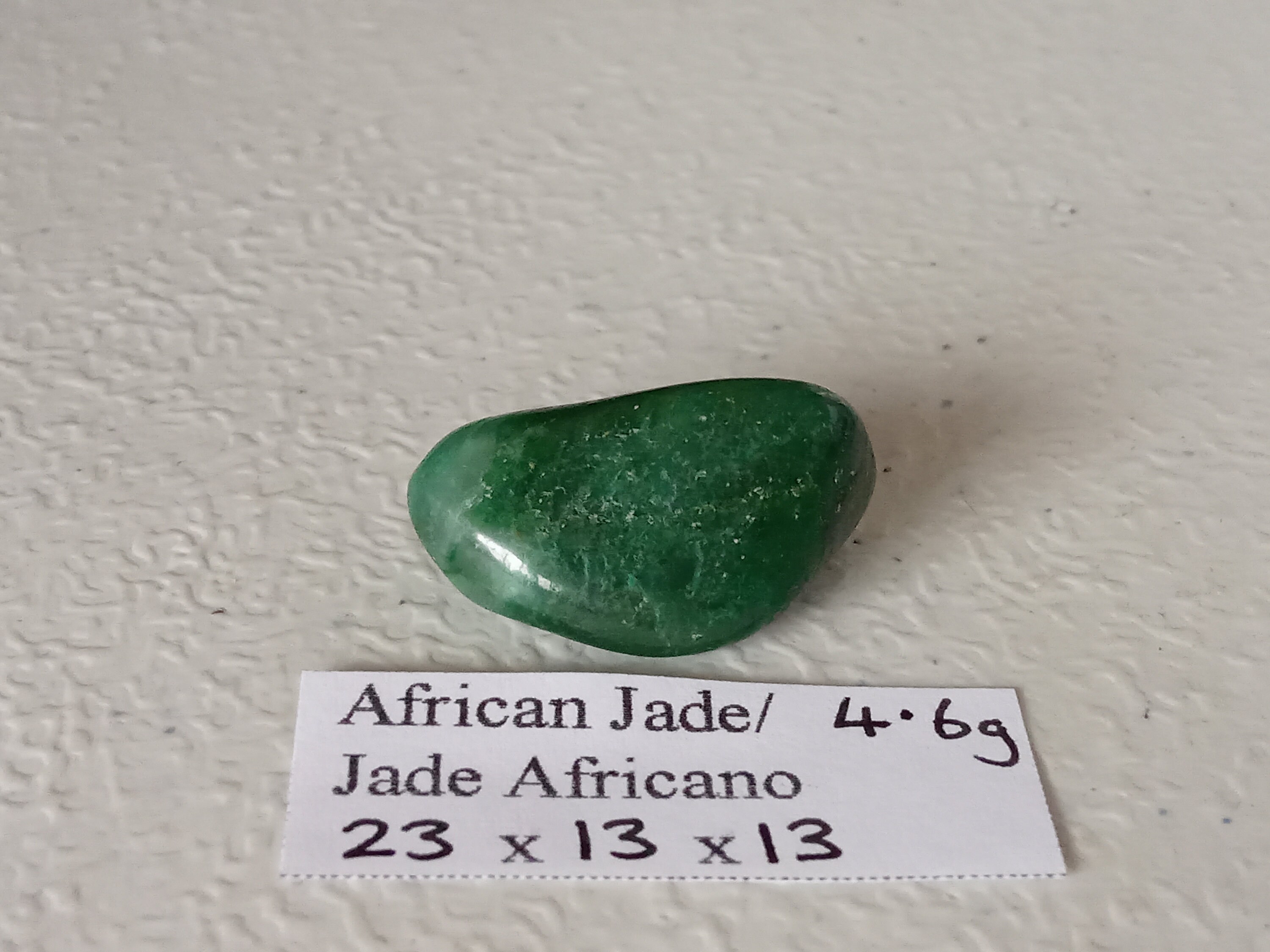 4.6g Natural Green african jade /jade africano / transvaal Etsy
