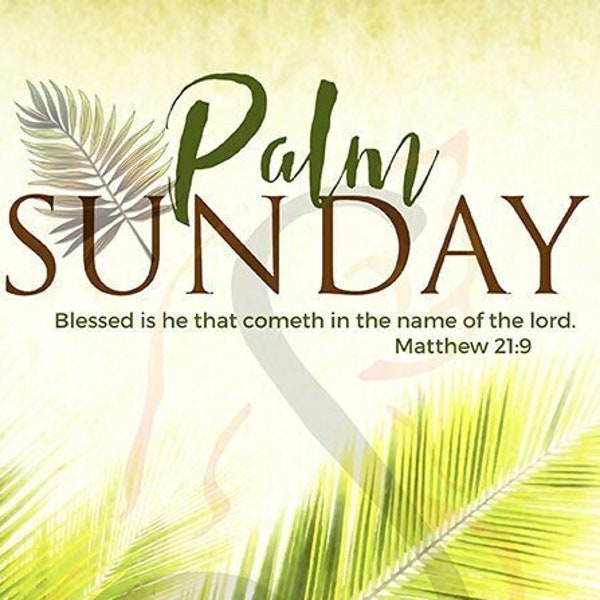 Palm Sunday - Hosanna in the Highest Bulletin Cover Digital Download