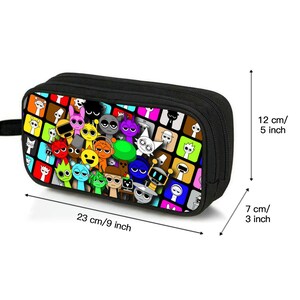 Astuccio Roblox Astuccio Grande Capacità Per Scuola - Tema Roblox, Doppia Cerniera, Impermeabile, Con Portachiavi Incluso Super Mario