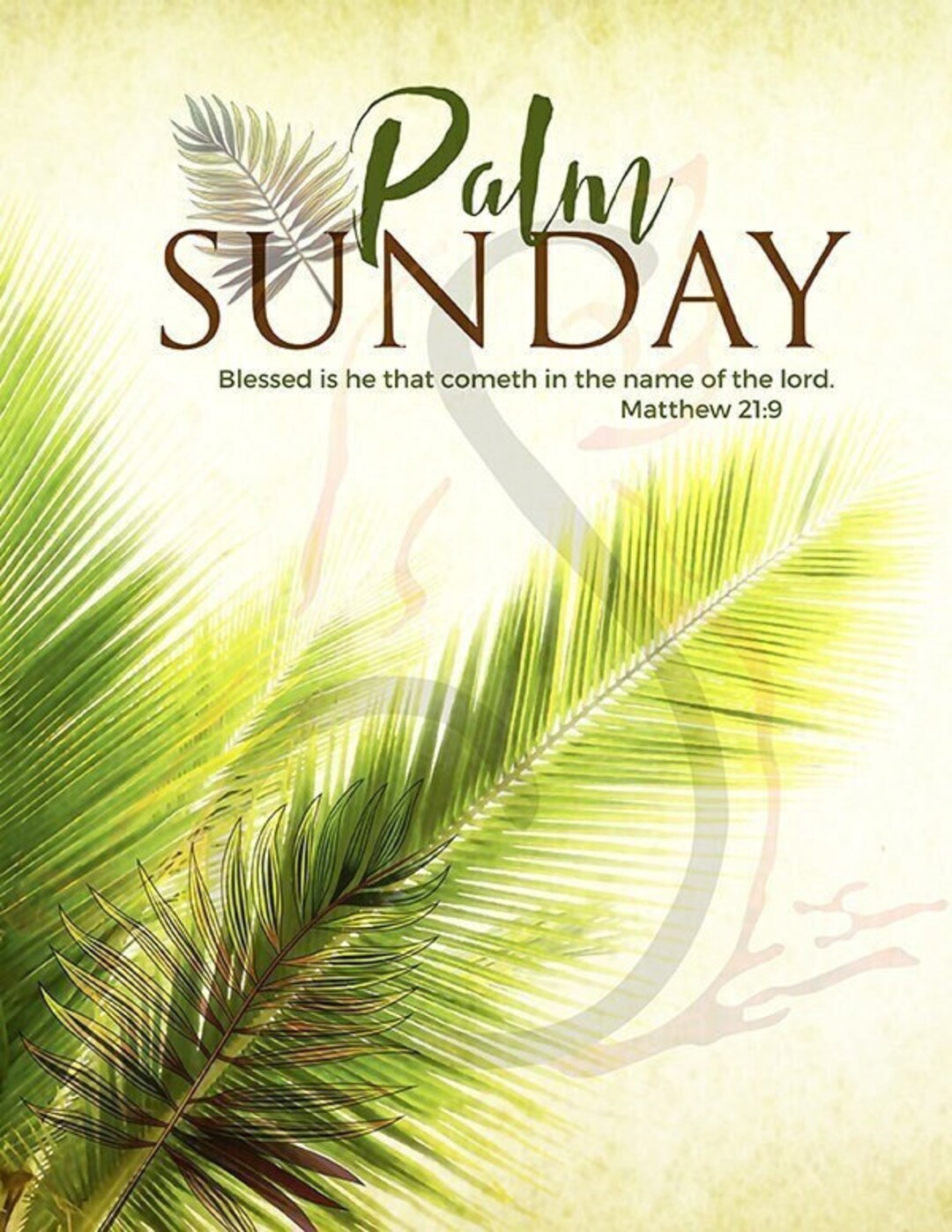 Palm Sunday - Hosanna in the Highest Bulletin Cover Digital Download - Etsy