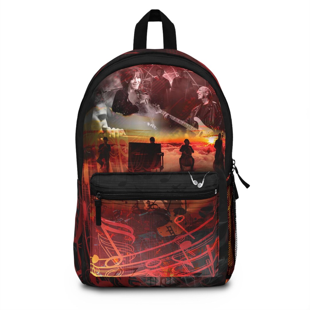 Music Pipe Backpack Music Notes Polyester Backpack: Lightweight Waterproof Travel Bag - Etsy