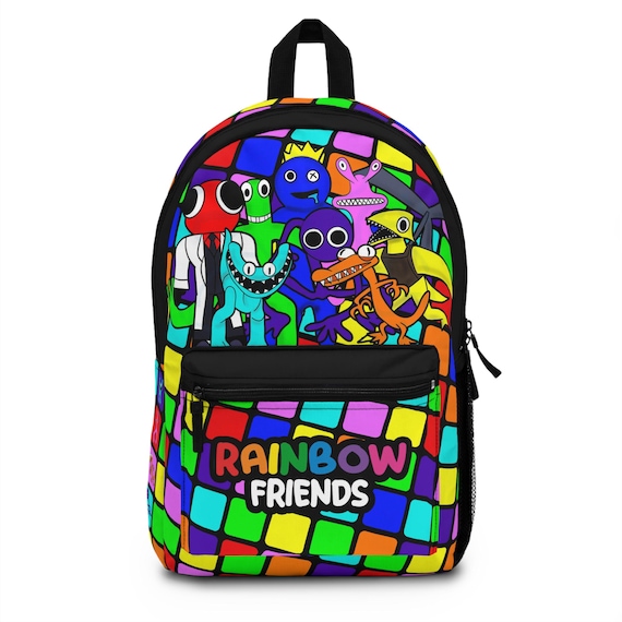 Rainbow Friends Backpack: Lightweight Polyester School Bag - Etsy