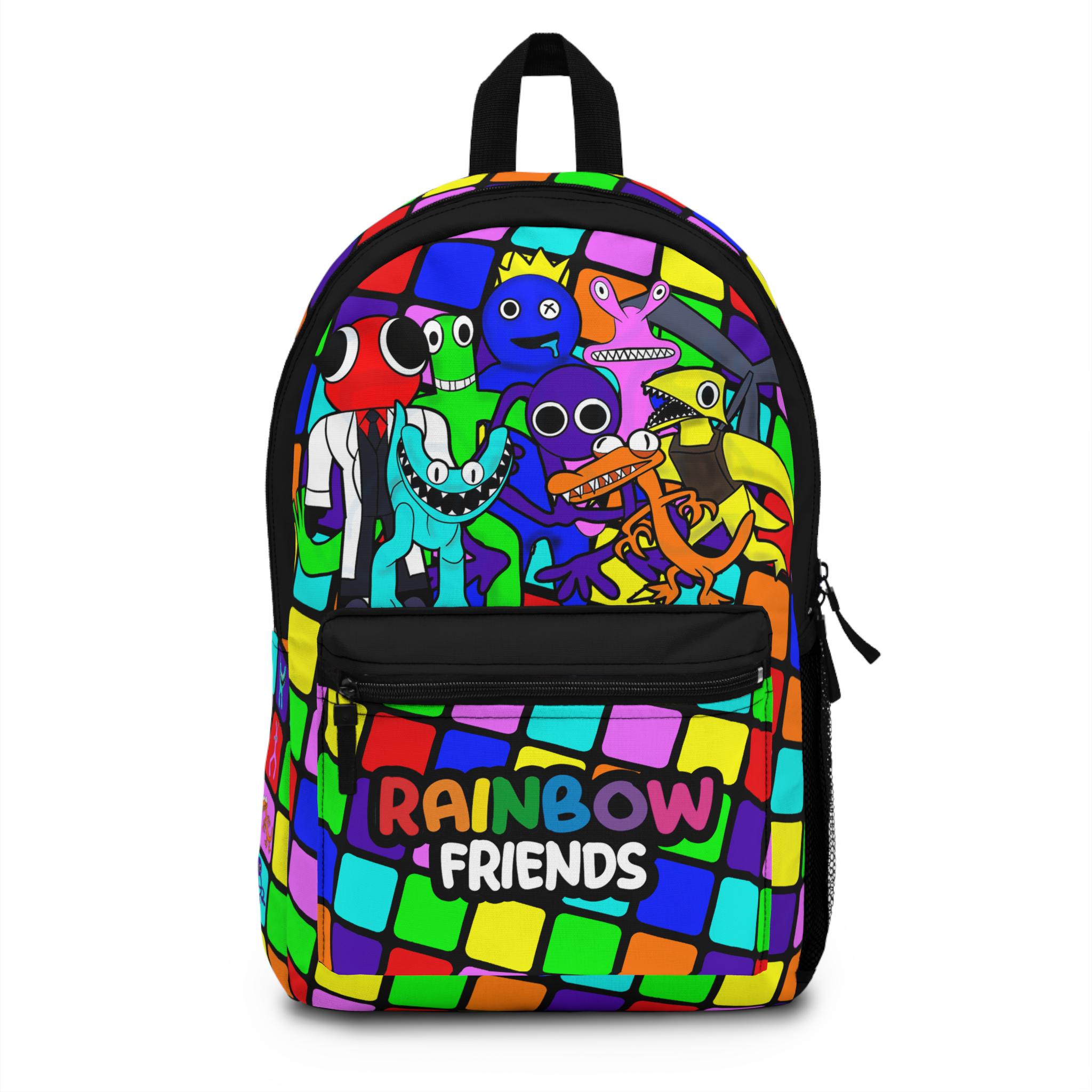 Rainbow Friends Backpack: Lightweight Polyester School Bag - Etsy