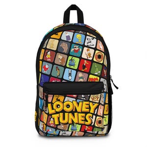 Saturday Morning Cartoons Backpack, Retro Kids School Bag, Vintage Style Rucksack, Casual Daypack, Cartoon Lover Gift