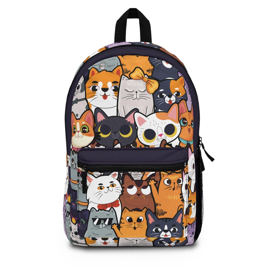 Animal Rucksack Cartoon Cats Backpack - Fun and Whimsical School Bag for Kids, Cute ...