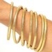 Lot De 3 Bracelets Jonc Fantaisie - Résine Noire Et Blanche - Poids Total 194g - Réf W737 - Occasion
