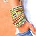 Lot De 3 Bracelets Jonc Fantaisie - Résine Noire Et Blanche - 194 Grammes - Occasion