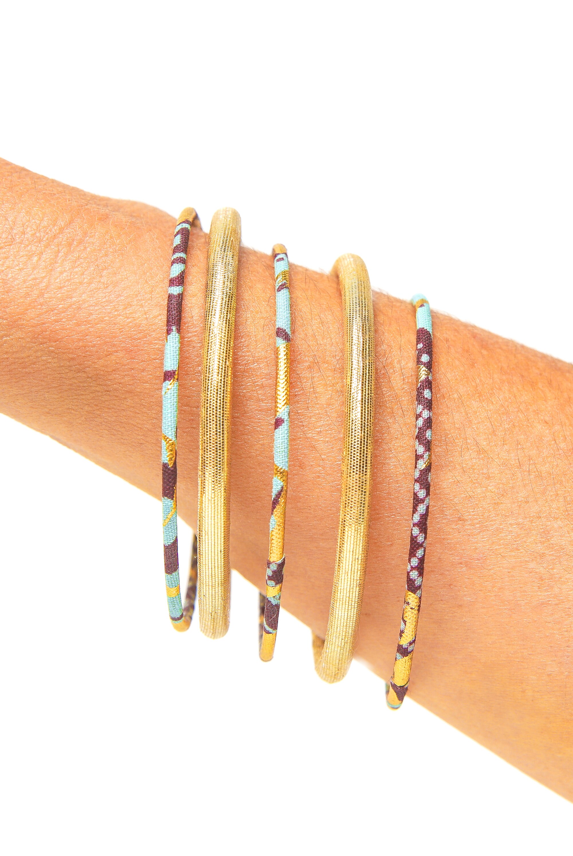 Topshop - Bondi - Lot de 3 joncs - Doré