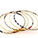 Lot De 10 Bracelets Joncs Punk Dorés - Bijoux Superposés Métal Martelé Pour Femmes
