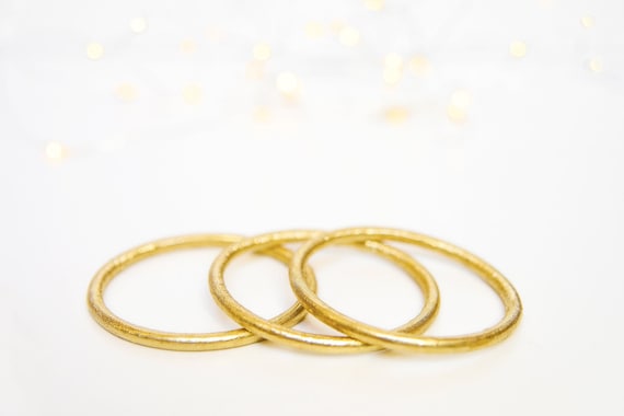Christmas Tree Expandable Bangle Charm Bracelet in Gold – BellaRyann