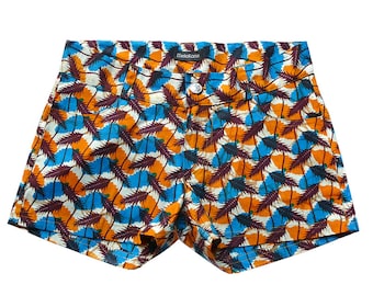 Shorts africanos wax, shorts de corte vaquero de mujer para la ciudad o la playa, tendencia étnica, algodón Ankara