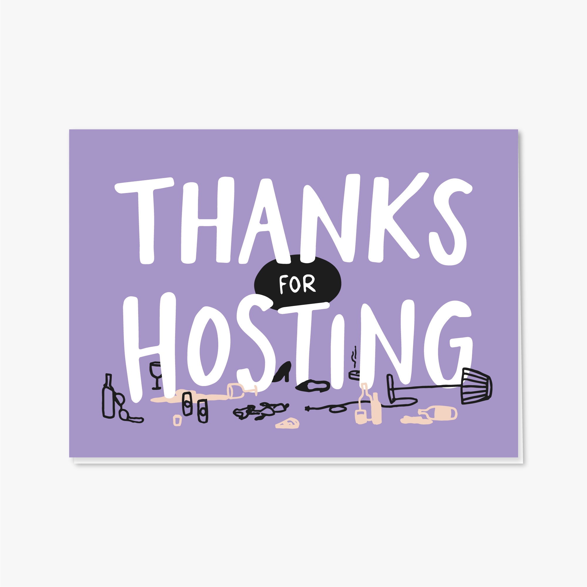Thanks For Hosting Card Etsy