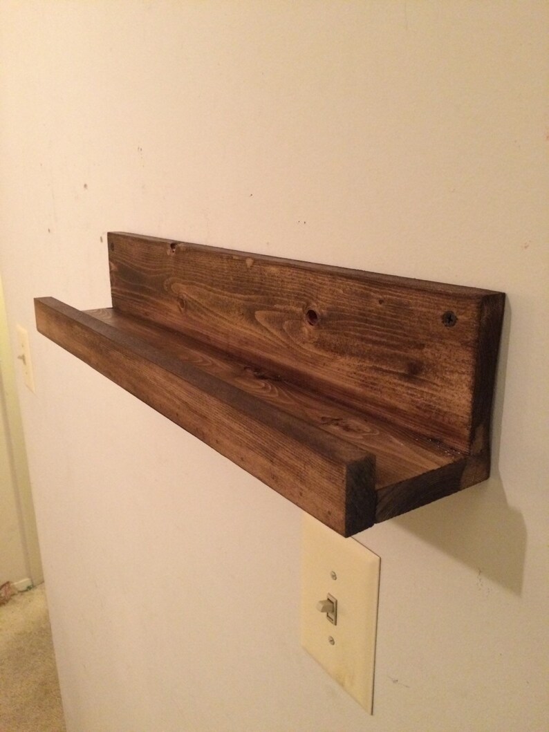 Rustic Wooden Spice Rack Floating Spice Rack Floating Ledge Etsy