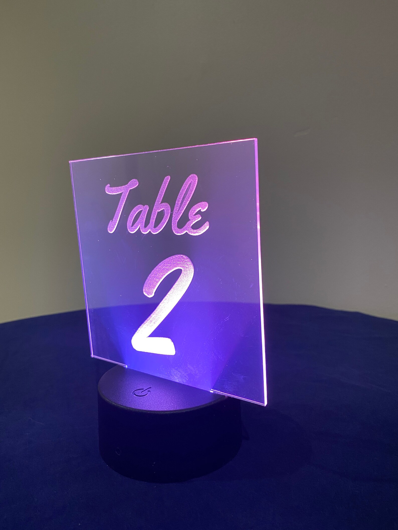 LED wedding table number sign lighted table number Etsy
