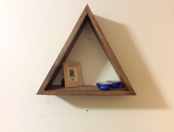 Triangle Floating Shelf Triangular Geometric Shelves Image 0