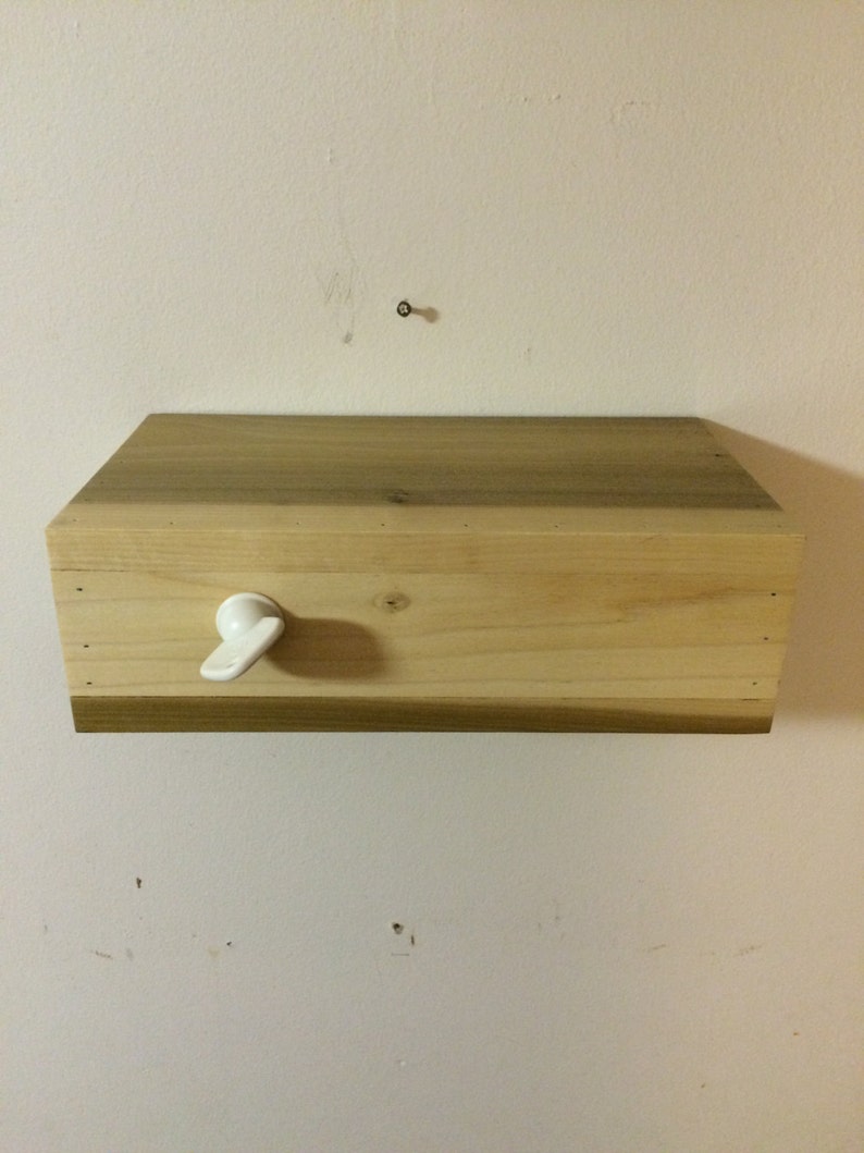Lock Wood Floating Shelf With Hidden Compartment Etsy