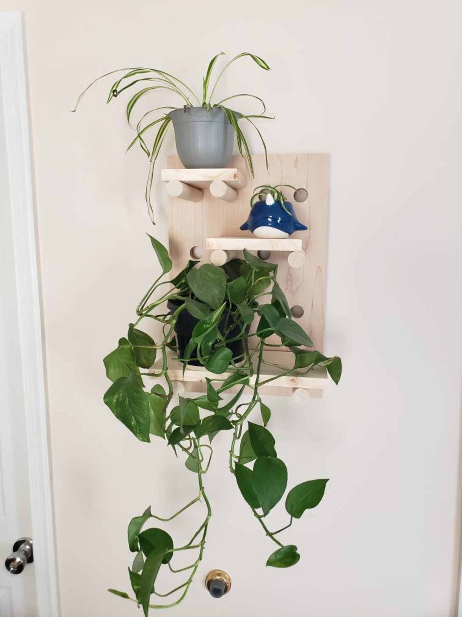Plant Stand Plant Holder Wall Planter Pegboard Pegboard Etsy