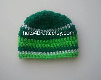 St. Patrick's Day Hat, Baby St. Patricks Day Hat, St. Patrick's Day Photo Prop, Baby Boy St. Patricks Day, St. Patrick's Day  Crochet Hat